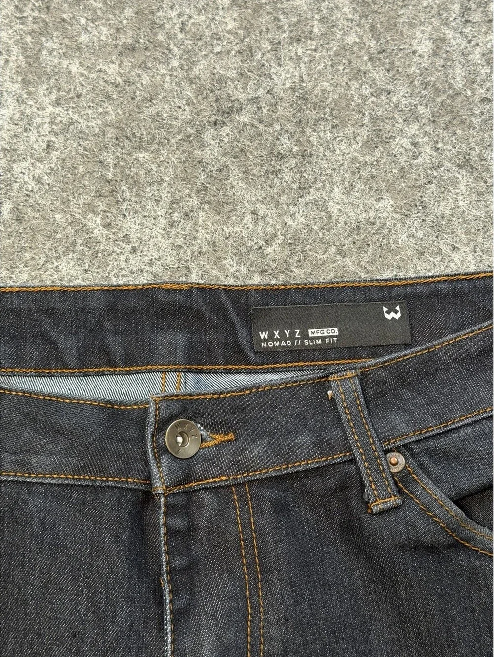 WXYZ MFG Co Nomad slim fit jeans men’s 34 X 29 dark wash stretch denim